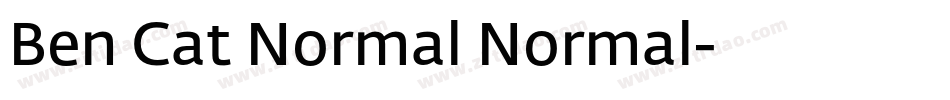 Ben Cat Normal Normal字体转换